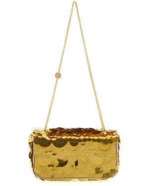 Rabanne 'Sparkle Baguette Mini' Shoulder Bag - Metallic