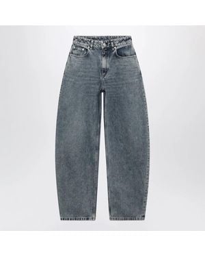 Alaïa Alaia Rounded Denim Jeans - Blue
