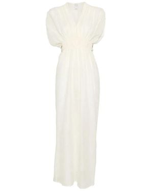 120% Lino Linen Dress - White