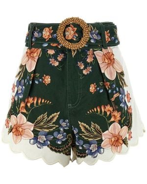 FARM Rio Berry Garden' Shorts - Green