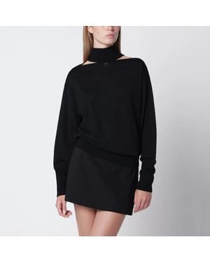 Courreges Courrèges Merino Wool Turtleneck Jumper - Black