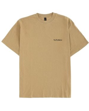 No Problemo T-Shirt With Logo - Natural