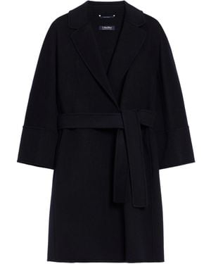 Max Mara S Max Mara Arona Virgin Wool Coat - Black