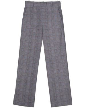 Circolo 1901 Prince Of Wales Masculine Trousers - Grey