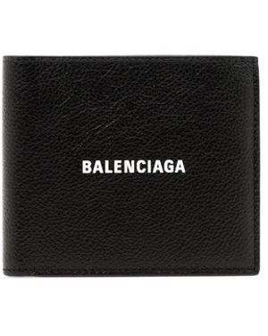 Balenciaga "Cash Square Folded" Wallets - Black