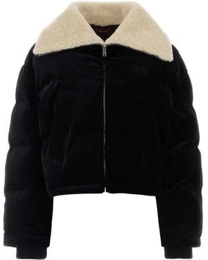 Gucci Velvet Padded Jacket - Black