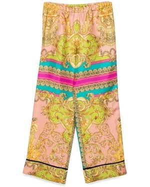 Versace Informal Pant Twill Silk - Yellow