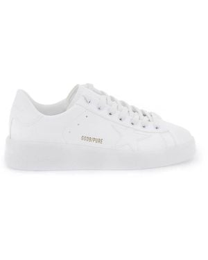 Golden Goose Leather Pure New Trainers - White