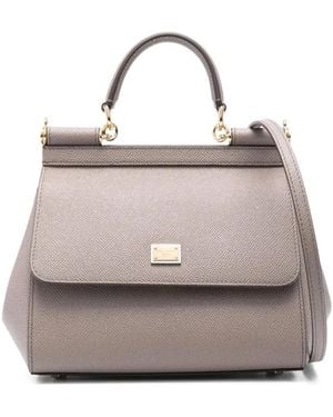Dolce & Gabbana Dolce & Gabbana Sicily Medium Handbag - Gray