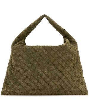 Bottega Veneta Army Suede Hop Shoulder Bag - Green