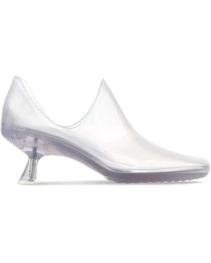 Loewe Light Pvc Emily Aqua Court Shoes - White