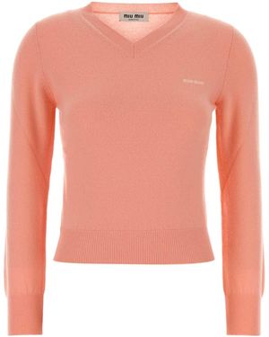 Miu Miu Wool Sweater - Pink