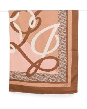 Liu Jo Dusty Cotton Scarf - Pink