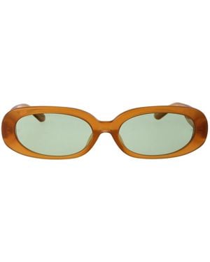Linda Farrow Honey/Yellowgold/ Acetate Sunglasses