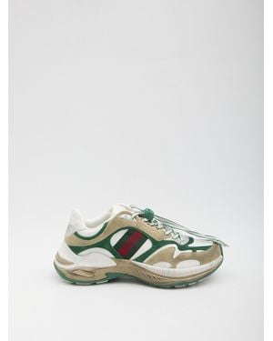 Gucci Suede Sneaker - White