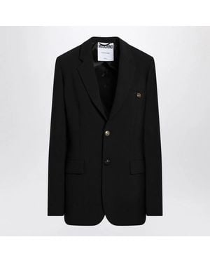 Moschino Single-Breasted Jacket - Black