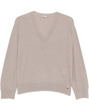 Herno Wool Polyamide Jumper - Natural