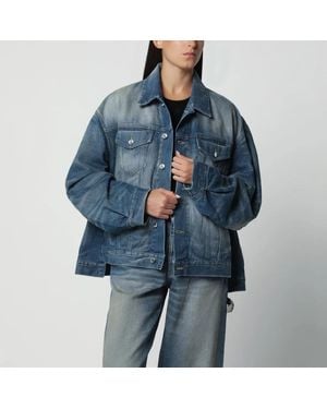Haikure Washedeffect Denim Jacket - Blue