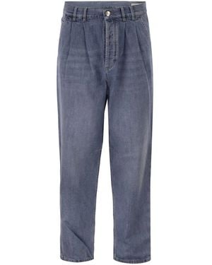 Brunello Cucinelli Baggy Jeans - Blue