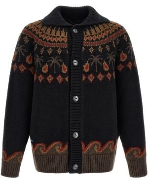 Alanui 'Sweet Winter' Cardigan - Black