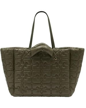 Ganni Re-Tech Tote Bag - Green