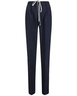 Rick Owens Drawstring Trousers - Blue