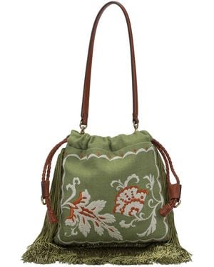 Etro "Kalispera" Small Hand Bag - Green