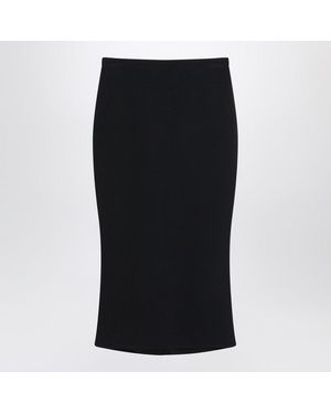 スカート Givenchy Skirt Givenchy // Black Pleated Zip Skirt – VSP Consignment