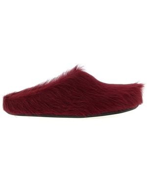 Marni 'Fussbett' Sabots - Red
