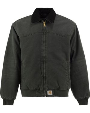 Carhartt Organic Dearborn Canvas Padded Jacket - Black