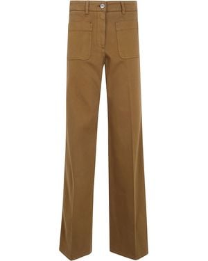 Etro Printed Wide Leg Jeans - Natural