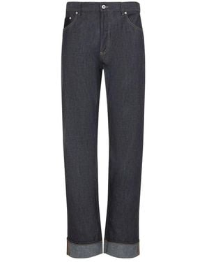 Bottega Veneta 5-Pocket Straight-Leg Jeans - Blue