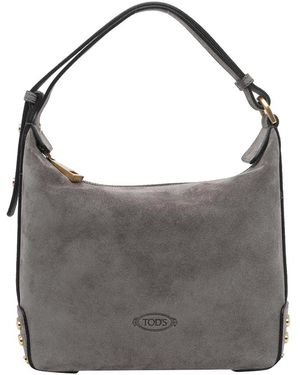 Tod's Mini Metal Dots Handbag - Grey