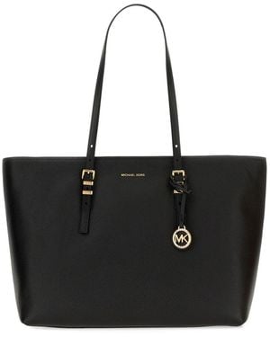MICHAEL Michael Kors Cow Leather Handbags - Black