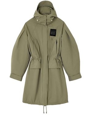 Ganni Recycled Nylon Coat - Green