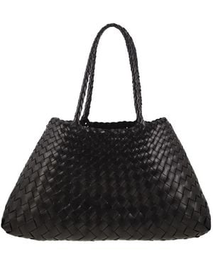 Dragon Diffusion Leather Shoulder Bag - Black