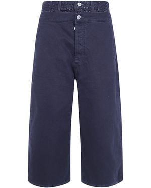 The Attico Cotton Pants - Blue