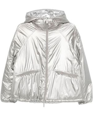 Laminar Metallic Shield Hooded Jacket - Grey