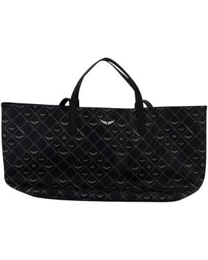 トートバッグ Z Xl Monogram Shopper Bag - Zadig & Voltaire - Synthetic - B Z Shopper XL Monogram Bag White | Zadig&Voltaire