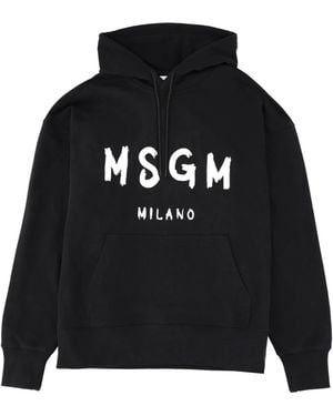 MSGM Sweatshirt With Logo - Black