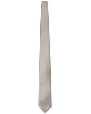 Giorgio Armani Silk Tie - White