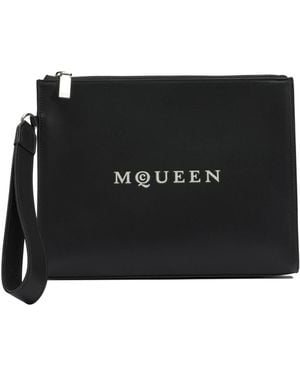 McQueen Leather Pouch - Black