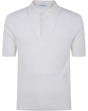 Gran Sasso Short Sleeves Tennis Polo Shirt - White