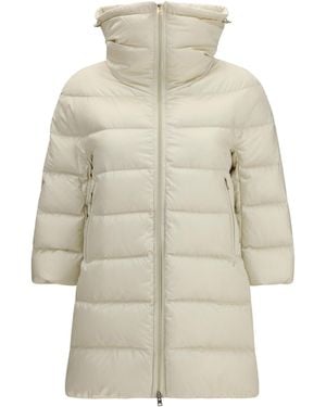 Herno Long Cleofe Padded Puffer Jacket - White