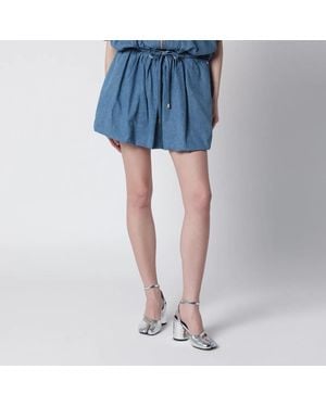 Patou Bloomer Mini Skirt - Blue