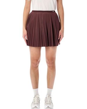 Nike Pleated Mid-Rise Skirt - Red