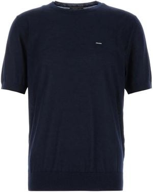 Prada Logo Sweater - Blue