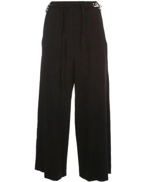 Y's Yohji Yamamoto A Chain String Trousers - Black