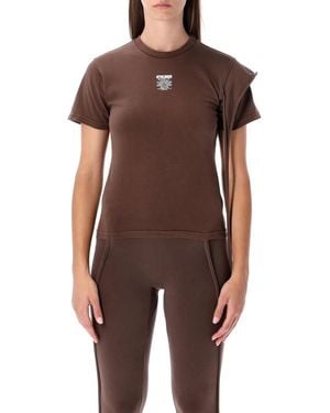 OTTOLINGER Fitted Organic Cotton T-Shirt - Brown