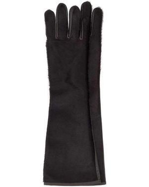 Loulou de Saison Edna Calfskin Gloves - Black